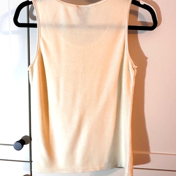 Tailor Stretch Rayon Knit Tank Top Creamy Yellow; Women's size US S (fits 4-6) - Picture 2 of 5